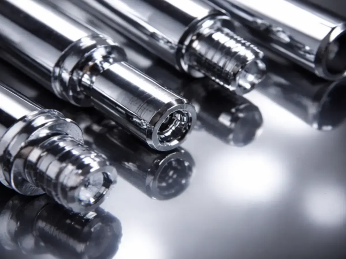 Chrome-plated metal components with a glossy surface – an example of surface finishing in metal processing